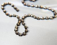 16ss Swarovski 2088 Chain in Flat Back Crystal Golden Shadow (4mm) 0.5/1/2/5 Meters Vintage Black Settings Bridal Supplies|Jewelry Making