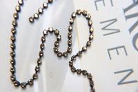 16ss Swarovski 2088 Chain in Flat Back Crystal Golden Shadow (4mm) 0.5/1/2/5 Meters Vintage Black Settings Bridal Supplies|Jewelry Making