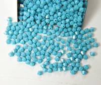 4/5mm Turquoise Swarovski Bicones rare beads 36/72/144/432/1000 Pieces (249) Rare findings, jewelry making, craft supplies, embellishment