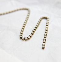 18pp Swarovski Vintage Chain in White Alabaster (2.5mm) 0.5/1/2/5 Meters Brass Settings Wedding Bridal Supplies|Jewelry Making|Decoration