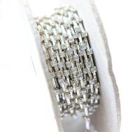 12 SS Vintage Fancy Silver Plated Rhinestone Chain Swarovski in Crystal 3mm 0.5/1/2/5 Meters Wedding Bridal Supplies|Decoration