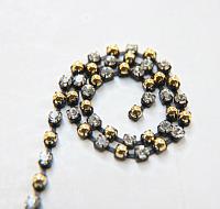 16ss Vintage Swarovski Rhinestone Chain in Crystal and Gold Pearls (4mm) 0.5/1/2/5/15 Meters Wedding Bridal Supplies|Jewelry|Decoration
