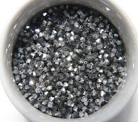 Swarovski 4mm Black Diamond Comet Argent Light Bicones Beads 36/72/144/432/720 Pieces embroidery materials, decoration wedding, earring bead