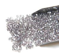 Swarovski (4mm) Light Amethyst SATIN Bicones Beads 36/72/144/432/720 Pieces rare findings, vintage beads, craft supplies, embroidery