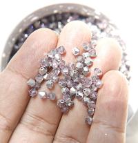 Swarovski (4mm) Light Amethyst Comet Argent Light Bicones Beads 36/72/144/432/720 Pieces embroidery materials, rare jewelry findings