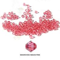 6mm Indian Pink Swarovski Bicone 20 Gross (2880 Pieces) (289) Jewelery making beads Rare findings, craft supplies, vintage embellishment