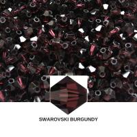 4mm Burgundy Swarovski Bicone loose beads 36/72/144/432/720 Pieces (515) embroidery materials, jewelry making, rare findings, craft supply