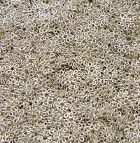 Silver Plated Handmade Brass Flower Beads 5/10/100/500 Grams 4.5/5/5.5 mm Haute Couture embroidery materials, wedding decoration, sequins