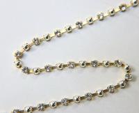 16ss Vintage Swarovski Rhinestone Chain in Crystal and Silver Pearls (4mm) 0.5/1/2/5/15 Meters Wedding Bridal Supplies|Decoration