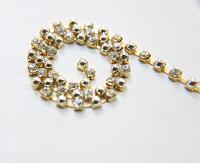 16ss Vintage Swarovski Rhinestone Chain in Crystal and Silver Pearls (4mm) 0.5/1/2/5/15 Meters Wedding Bridal Supplies|Decoration