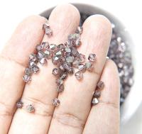 Swarovski (4mm) Light Amethyst SATIN Bicones Beads 36/72/144/432/720 Pieces rare findings, vintage beads, craft supplies, embroidery