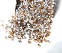 Swarovski (4mm) Light Smoked Topaz Comet Argent Light Bicones Beads 36/72/144/432/720 Pieces VINTAGE SWAROVSKI, jewelry making, embroidery