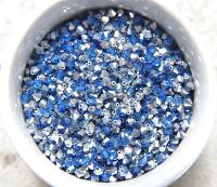 Swarovski (4mm) Capri Blue Comet Argent Light Bicones Beads 36/72/144/432/720 Pieces VINTAGE SWAROVSKI, jewelry making, embroidery materials
