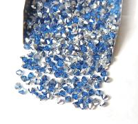 Swarovski (4mm) Capri Blue Comet Argent Light Bicones Beads 36/72/144/432/720 Pieces VINTAGE SWAROVSKI, jewelry making, embroidery materials