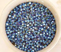 Swarovski (3/4mm) Smoked Topaz AB 2X FC Bicones Rainbow Beads 36/72/144/432/720 Pieces (220) jewelry making findings, embroidery materials