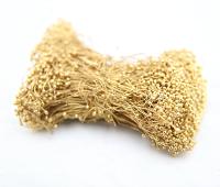 Handmade Brass two Ball Headpins 24/28/30 gauge - 2.75 inch long - 70mm 20/50/150 grams vintage supply, wire craft supply, jewelry making