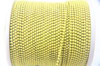 6 SS Rhinestone Chain Vintage Glass Yellow Opaque 2mm 1/2/5/15 Meters embroidery material, findings