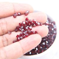 4mm Siam Satin Swarovski Bicone Beads 36/72/144/432/720 Pieces Rare findings, jewelry making, craft supplies, embellishment, craft supplies