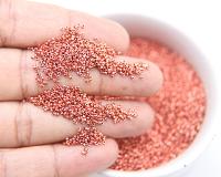 1mm Micro Rose Peach Metallic Plated Tube Beads 5/10/100/500 Gram High Quality Nail Art decoration / Haute Couture Embroidery / Doll Making