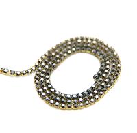 10ss Swarovski Close Cup Chain in Jet Hematite 2.8mm Made in Austria 0.5/1/2/5 Meters rare couture materials