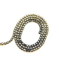 10ss Swarovski Close Cup Chain in Jet Hematite 2.8mm Made in Austria 0.5/1/2/5 Meters rare couture materials