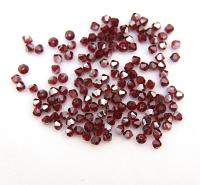 4mm Siam Satin Swarovski Bicone Beads 36/72/144/432/720 Pieces Rare findings, jewelry making, craft supplies, embellishment, craft supplies