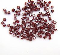 4mm Siam Satin Swarovski Bicone Beads 36/72/144/432/720 Pieces Rare findings, jewelry making, craft supplies, embellishment, craft supplies