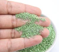 1mm Micro Peridot Metallic Plated Tube Beads 5/10/100/500 Grams High Quality Nail Art decoration / Haute Couture Embroidery / Doll Making