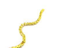 4mm Square Swarovski fancy Rhinestone Chain in Light Topaz 0.5/1 Meter Brass Settings Wedding Bridal Supplies|Decoration