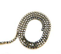 10ss Swarovski Close Cup Chain in Jet Hematite 2.8mm Made in Austria 0.5/1/2/5 Meters rare couture materials