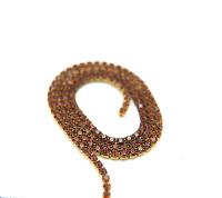 10ss Swarovski Close Cup Chain in Light Smoked Topaz 2.8mm Made in Austria 0.5/1/2/5 Meters rare couture materials