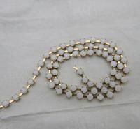 16 SS Rhinestone Chain Swarovski in White Alabaster 4mm 0.5/1/2/5/15 Meters vintage findings, strass chains