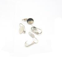 Clip-on Earrings findings, earrings fittings Gold/Rhodium, jewelry making