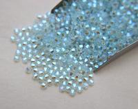 Swarovski (4mm) Light Azore AB 2X FC Bicones Rainbow Beads 36/72/144/432/720 Pieces, embroidery materials, embellishments couture