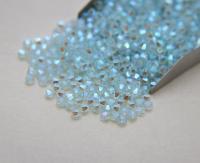 Swarovski (4mm) Light Azore AB 2X FC Bicones Rainbow Beads 36/72/144/432/720 Pieces, embroidery materials, embellishments couture