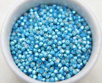 4mm Dark Caribbean Blue Opal (395) 2X Aurore Boreale Swarovski Bicone Cuts beads AB 36/72/144/432/720 Pieces embellishment couture