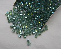 Swarovski 4mm Erinite AB Bicones beads 36/72/144/432/720 Pieces rainbow beads, jewelry making, couture embellishments, embroidery materials