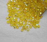 4mm Citrine Aurore Boreale Swarovski Bicone Cuts AB beads 36/72/144/432/720 Pieces rainbow beads, jewelry making, couture embellishments