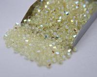 Swarovski (4mm) Jonquil AB Bicones 36/72/144/432/7200 Pieces rainbow beads, jewelry making, couture embellishments, embroidery materials