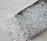 3/4mm Crystal Aurore Boreale Swarovski Bicone Crystal beads 36/72/144/432/720 Pieces rainbow beads, jewelry making, couture beading