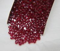 Ruby (3mm) Swarovski Bicone beads 36/72/144/432/720 Pieces (501) Jewelry making beads, couture embellishments, embroidery materials