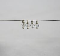 4mm Swarovski Crystal dangles in Sterling Silver wire wrapped- charms- drops- jewelry making 72/144/432/1000Pieces vintage findings, craft