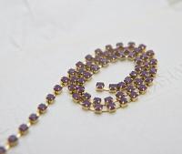 12SS Swarovski Vintage Rhinestone Chain in Cyclamen Opal (398) 3mm 0.5/1/2/5 Mtrs Wedding Bridal Supplies|Jewelry Making|Decoration vintage