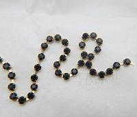 16 SS Rhinestone Chain Swarovski in Mocca (286) 4mm 0.5/1/2/5/15 Meters embroidery materials, craft vintage findings, embellishments, rare