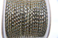 16 SS Rhinestone Chain Swarovski in MORION 4mm 0.5/1/2/5/15 Meters vintage findings, strass chains, embroidery materials, vintage findings