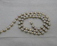 16 SS Rhinestone Chain Swarovski in White Alabaster 4mm 0.5/1/2/5/15 Meters vintage findings, strass chains