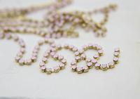 16 SS Rhinestone Chain Swarovski in Rose Water Opal 4mm 0.5/1/2/5/15 Meters vintage findings, strass chains