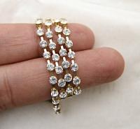 10/12 SS Swarovski Cup Chain in Crystal Xillion 3mm Made in Austria 0.5/1/2/5 Meters strass chains embroidery materials, wedding decorations