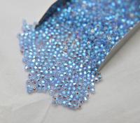 Swarovski (3/4mm) Light Sapphire AB 2X FC Bicones Beads Rainbow 36/72/144/432/720 Pieces (211) PREMIUM Materials, jewelry supplies