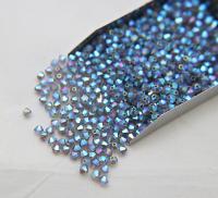 4mm Swarovski Black Diamond AB 2X FC Bicones Rainbow Beads 36/72/144/432/7200 Pieces PREMIUM rainbow beads, jewelry making, embellishments